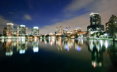 orlando florida night scenery