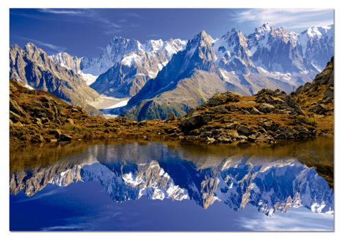 Chamonix Mont Blanc in summer