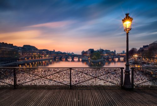 Paris romantic lake