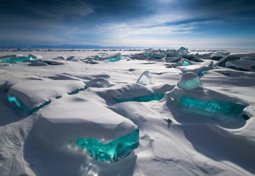 gletser at Lake Baikal