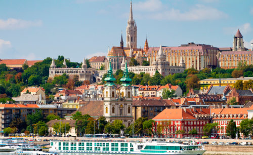 colorful building at Budapest