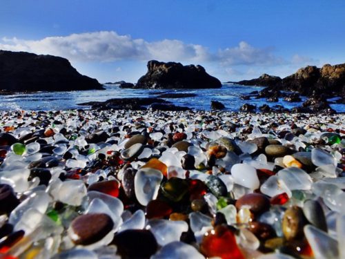 amazing scenery at Glass Beach