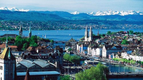 a wonderful scenery at Zurich