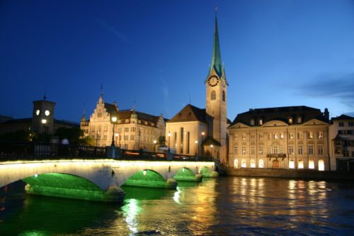 historical bridge at Zurich