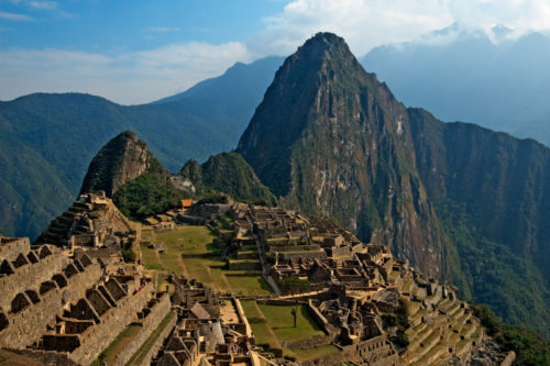 The traditional Machu Picchu view. Peru.