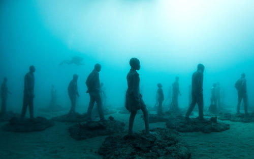 Canary islands under water museum