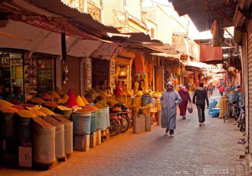 Marrakech traditional market