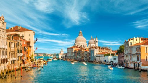 Amazing view of grand canal italy