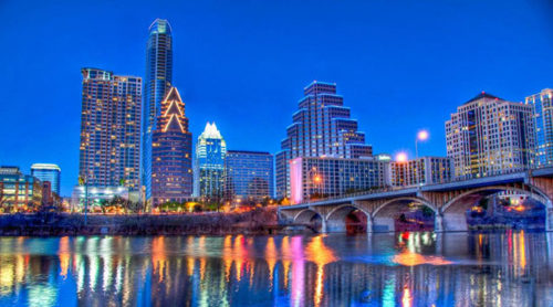 Austin scenery in night