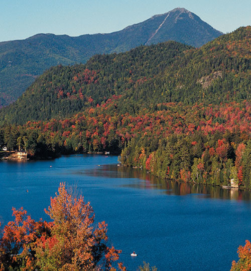 Beautiful lake at lake placid