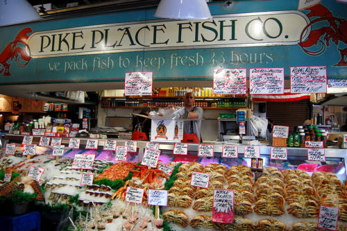 Inside the pike place market