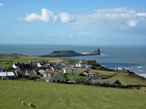 Rhossili village gower’s landmark