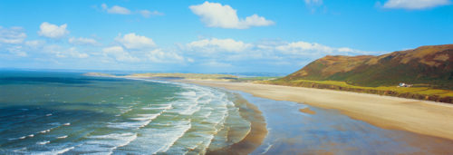 Best scenery at rhossili bay