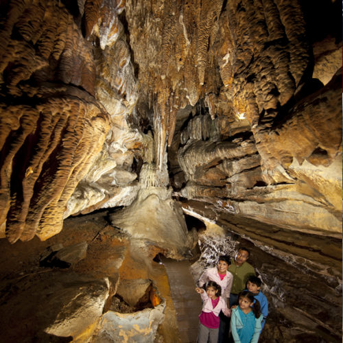 Inside the ruby falls