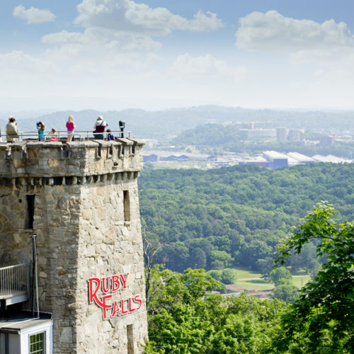 Outside the ruby falls